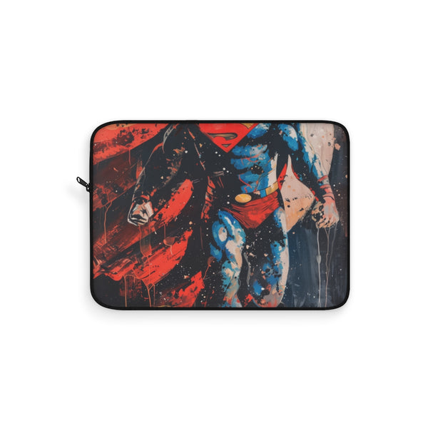 "Superman-Inspired Laptop Sleeve: Fly High!"