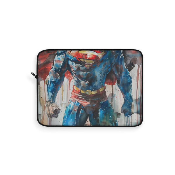 "Superman-Inspired Laptop Sleeve: Protect Your Tech in Style!"