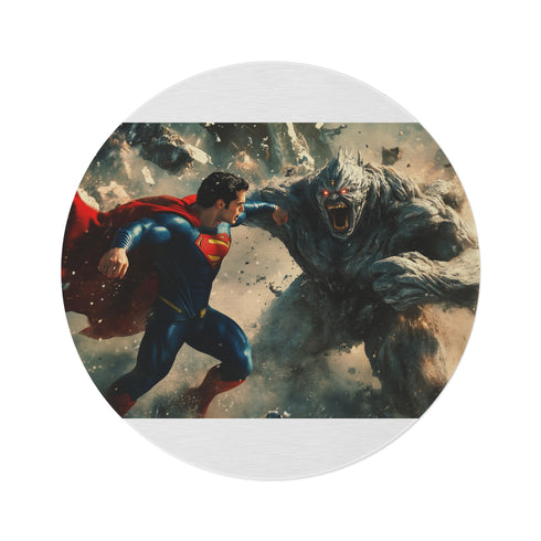 "Superman vs Doomsday Battle Rug"