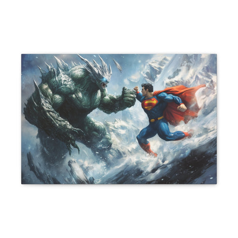 "Superman vs Doomsday Battle Scene"