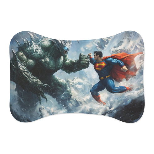 "Superman vs Doomsday Pet Mat: Battle in Style!"