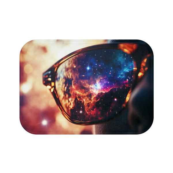 "Supernova Reflecting Bath Mat Design"