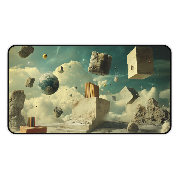 Surreal Dreamscape Desk Mat Levitating