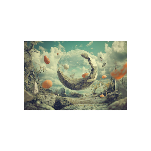 Surreal Dreamscape Enigma: Levitating Objects