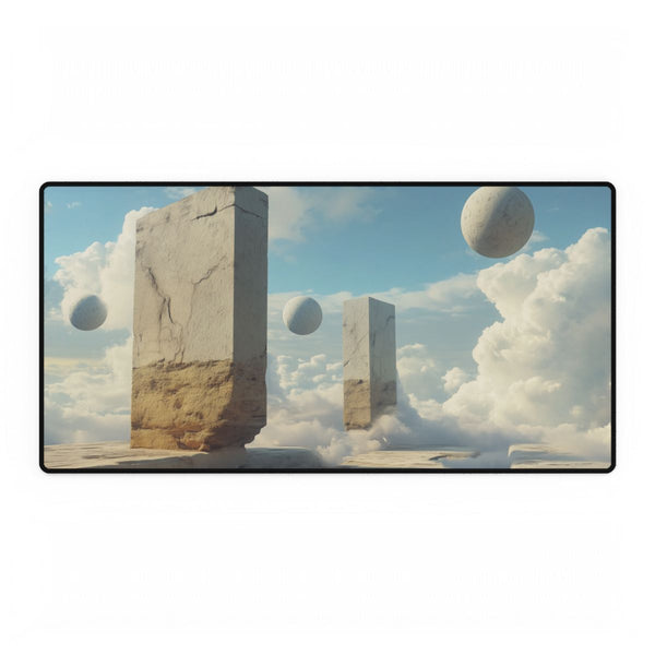 Surreal Dreamscape with Levitating Objects ā XXL Gaming Desk Mat ā Full Top-Down Artwork View