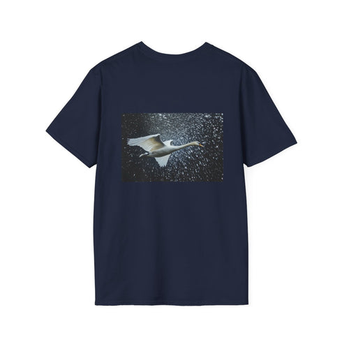 Swan Flying Binary Storm Tee