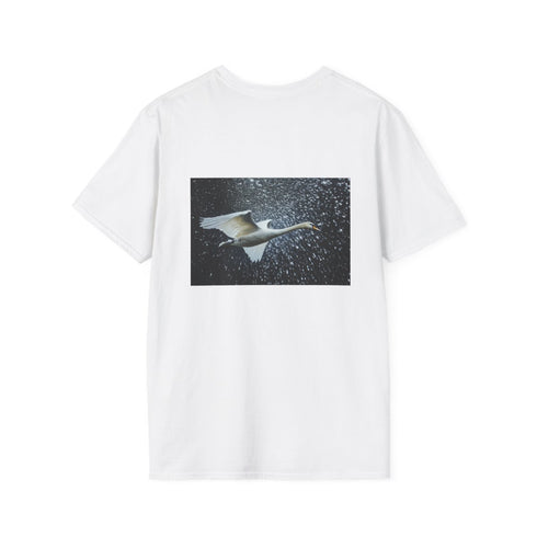 Swan Flying Binary Storm Tee