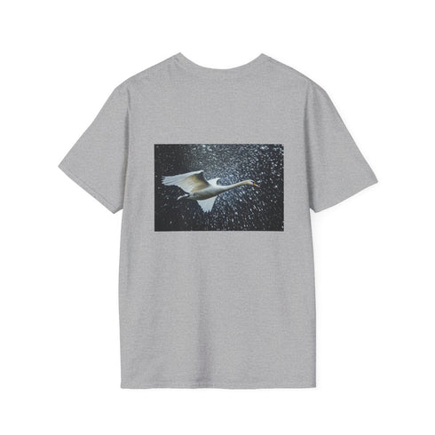 Swan Flying Binary Storm Tee