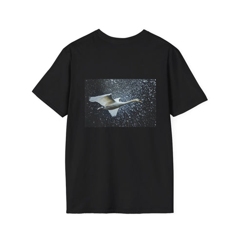 Swan Flying Binary Storm Tee