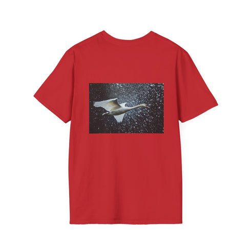 Swan Flying Binary Storm Tee