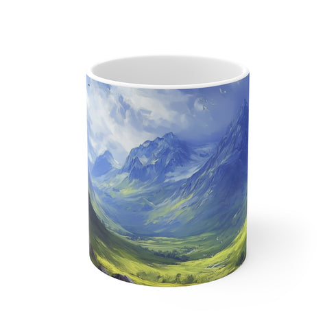 "Sweeping Snowdonia Mug Design"
