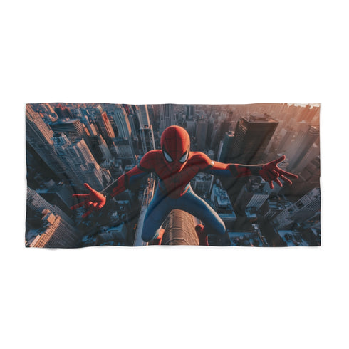 "Swinging Spiderman Beach Towel"