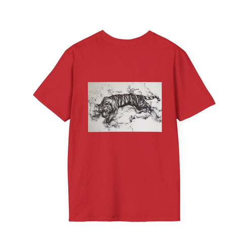 Swirling Ink Tiger Design Tee