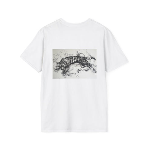 Swirling Ink Tiger Design Tee