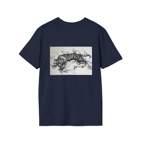 Swirling Ink Tiger Design Tee