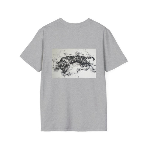 Swirling Ink Tiger Design Tee