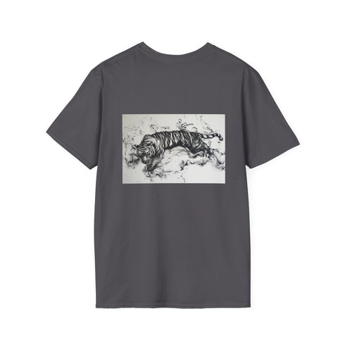 Swirling Ink Tiger Design Tee