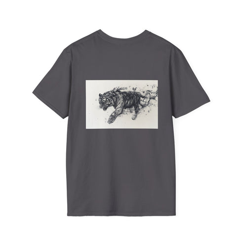 Swirling Ink Tiger T-Shirt Design