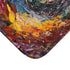 Swirling Vortex of Colors Representing Luxury Memory Foam Bath Mat - Microfibre Texture Close-Up