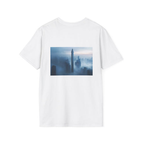 Sword-Shaped Skyscraper T-Shirt Design