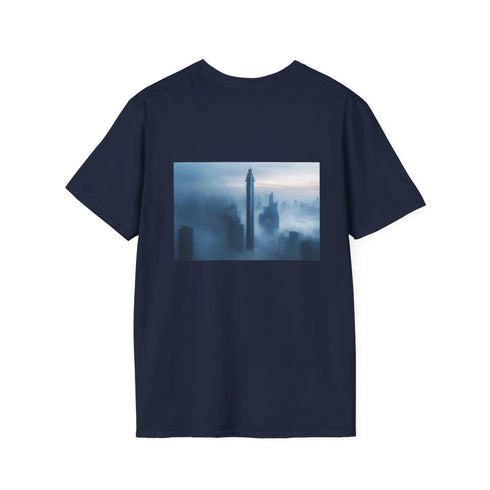 Sword-Shaped Skyscraper T-Shirt Design