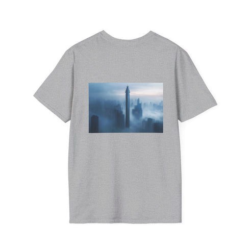 Sword-Shaped Skyscraper T-Shirt Design