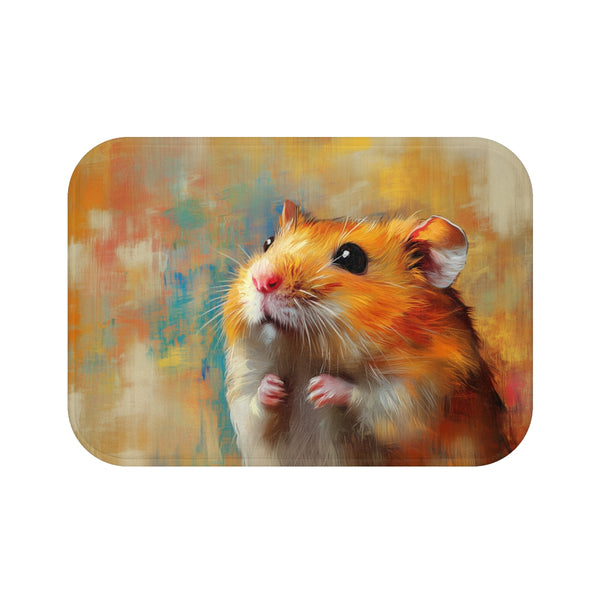 "Syrian Hamster Haven Bath Mat"