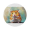 "Syrian Hamster Round Rug: Adorable and Unique"