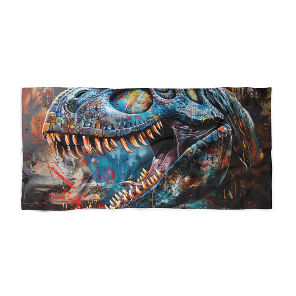 "T-Rex Beach Towel: Prehistoric Fun"