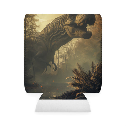 T-Rex Can Cooler Sleeve: Jurassic-style Beverage Protection