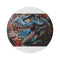 "T-Rex Dino Round Rug: Roar-some Fun!"