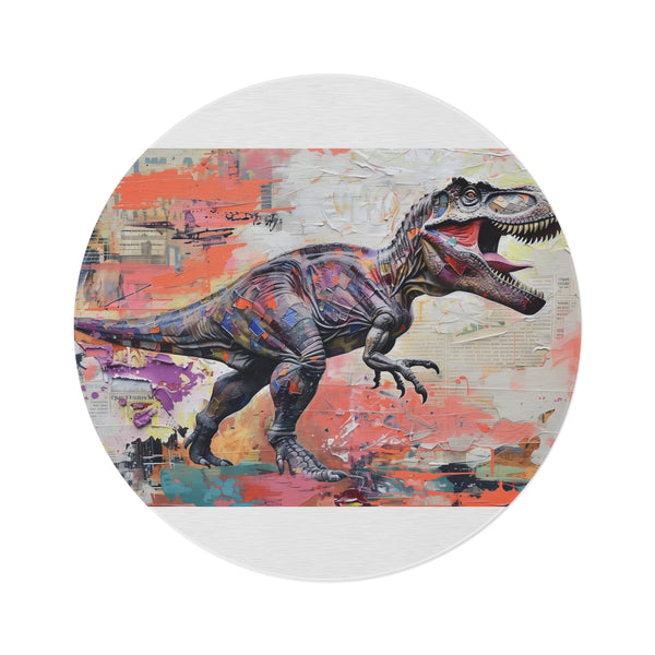"T-Rex Round Rug - Roar-some!"