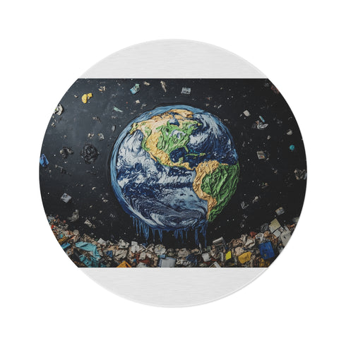 Tears of Pollution Round Rug