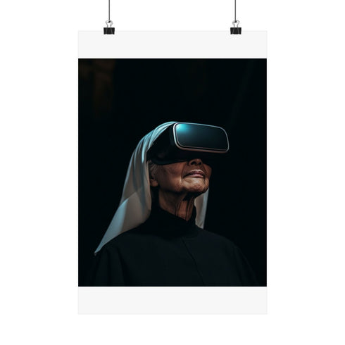 "Technology Meets Tradition: Nun's Vision"