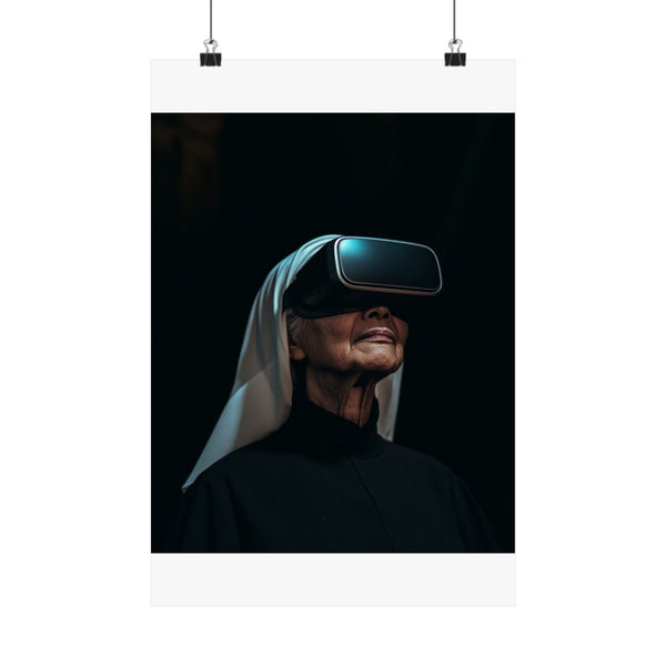 "Technology Meets Tradition: Nun's Vision"