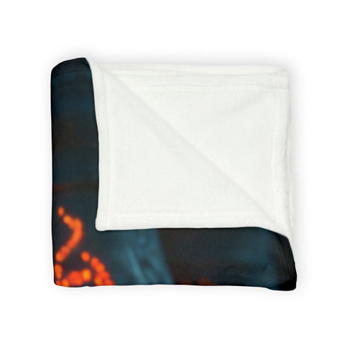 Temple Bells Glowing with Code Plush Fleece Throw Blanket