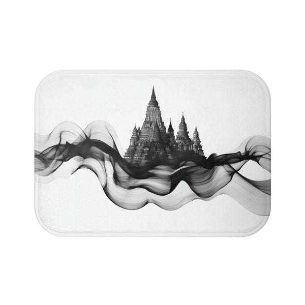 Temple Skyline Bath Mat Design