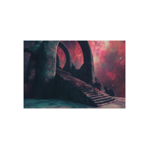 Temple Stairs Extending into Universe