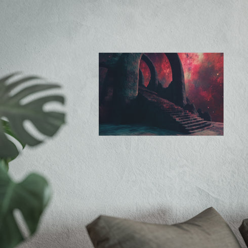 Temple Stairs Extending into Universe