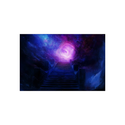 Temple Stairs Reaching Into Cosmos
