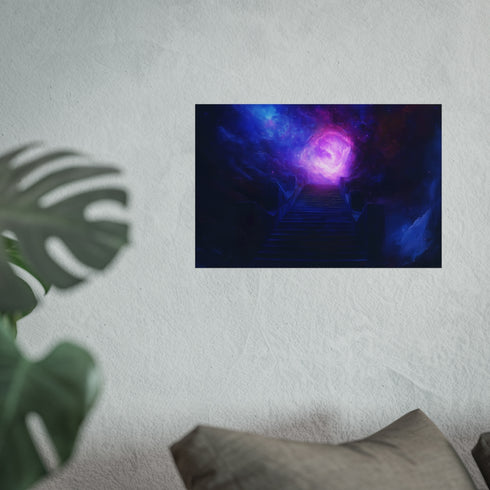 Temple Stairs Reaching Into Cosmos