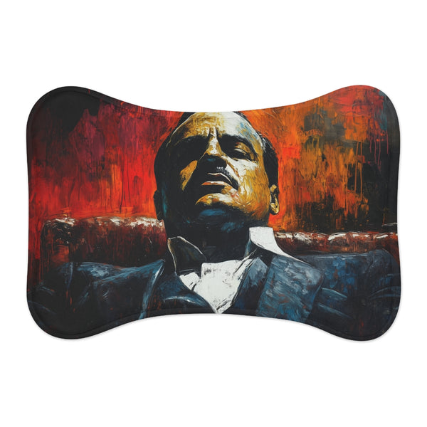 "The Godfather Pet Mat: Marlon Brando-inspired Comfort for Your Furry Friend"