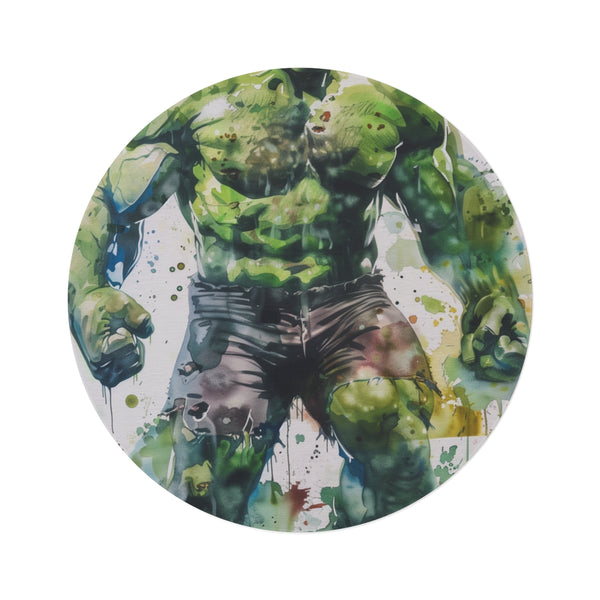 "The Hulk Round Rug: Unleash Power"