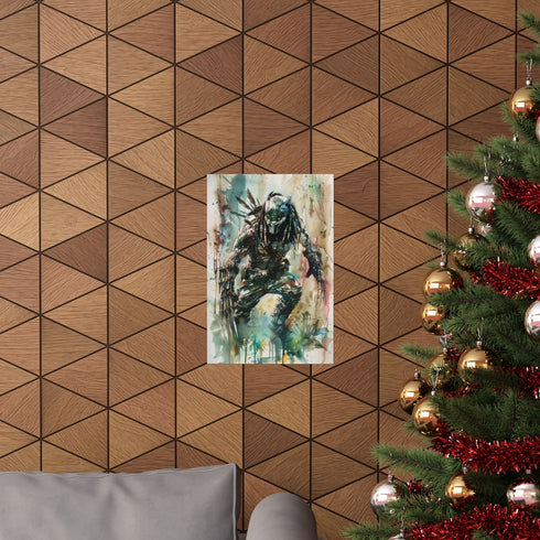 Predator movie poster 12" x 18" matte paper Valentine's Day promotion.