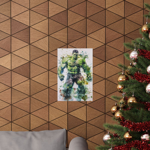 The Incredible Hulk Matte Paper Poster - Back to School Design