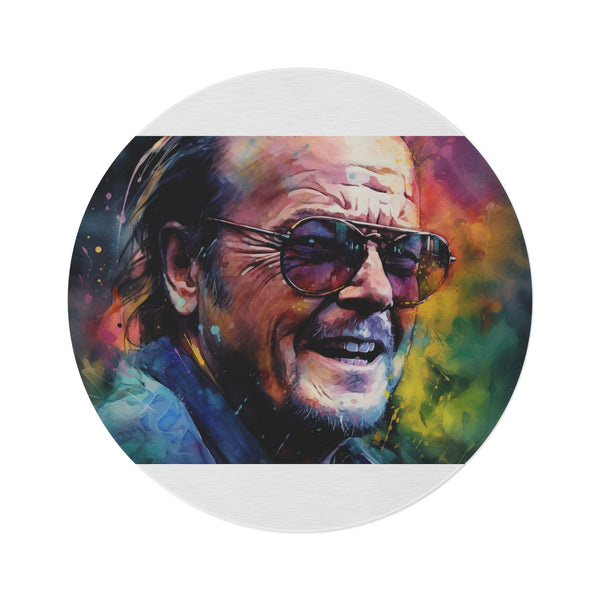 "The Jack Nicholson Round Rug: Add Hollywood Glamour to Your Space!"