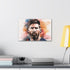 Lionel Messi canvas print The King of the Pitch 18"x12" 1.25"