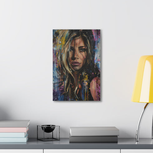 Timeless beauty Jennifer canvas featuring iconic charm, perfect for fans & art lovers.