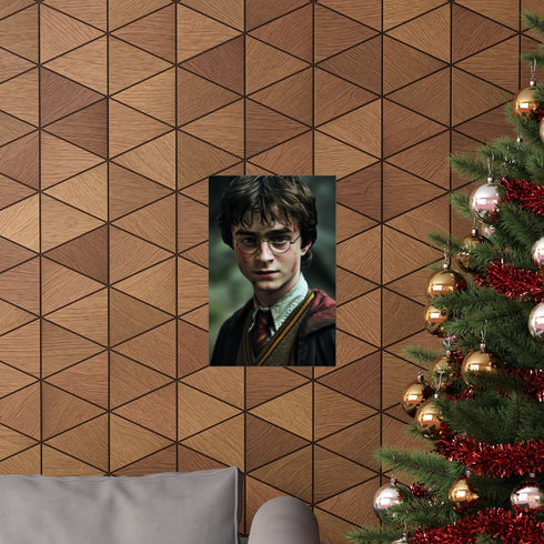 Harry Potter replica wand on matte paper poster for Valentine's Day.