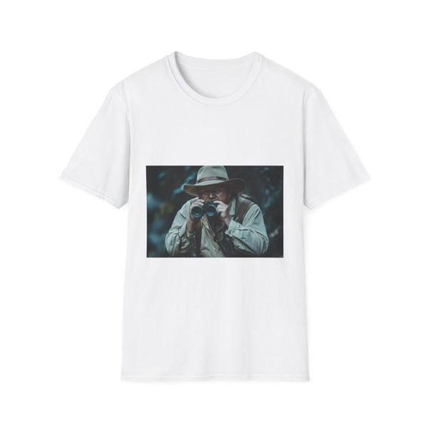 Theodore Roosevelt in Rugged Mountain Wilderness — Graphic Cotton T-Shirt — Front Graphic Print View